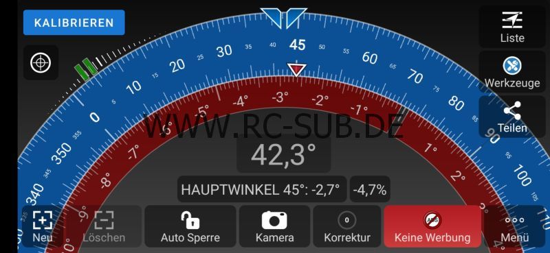 Screenshot 20210510 183230 com.jrsoftworx.winkelmesser ergebnis